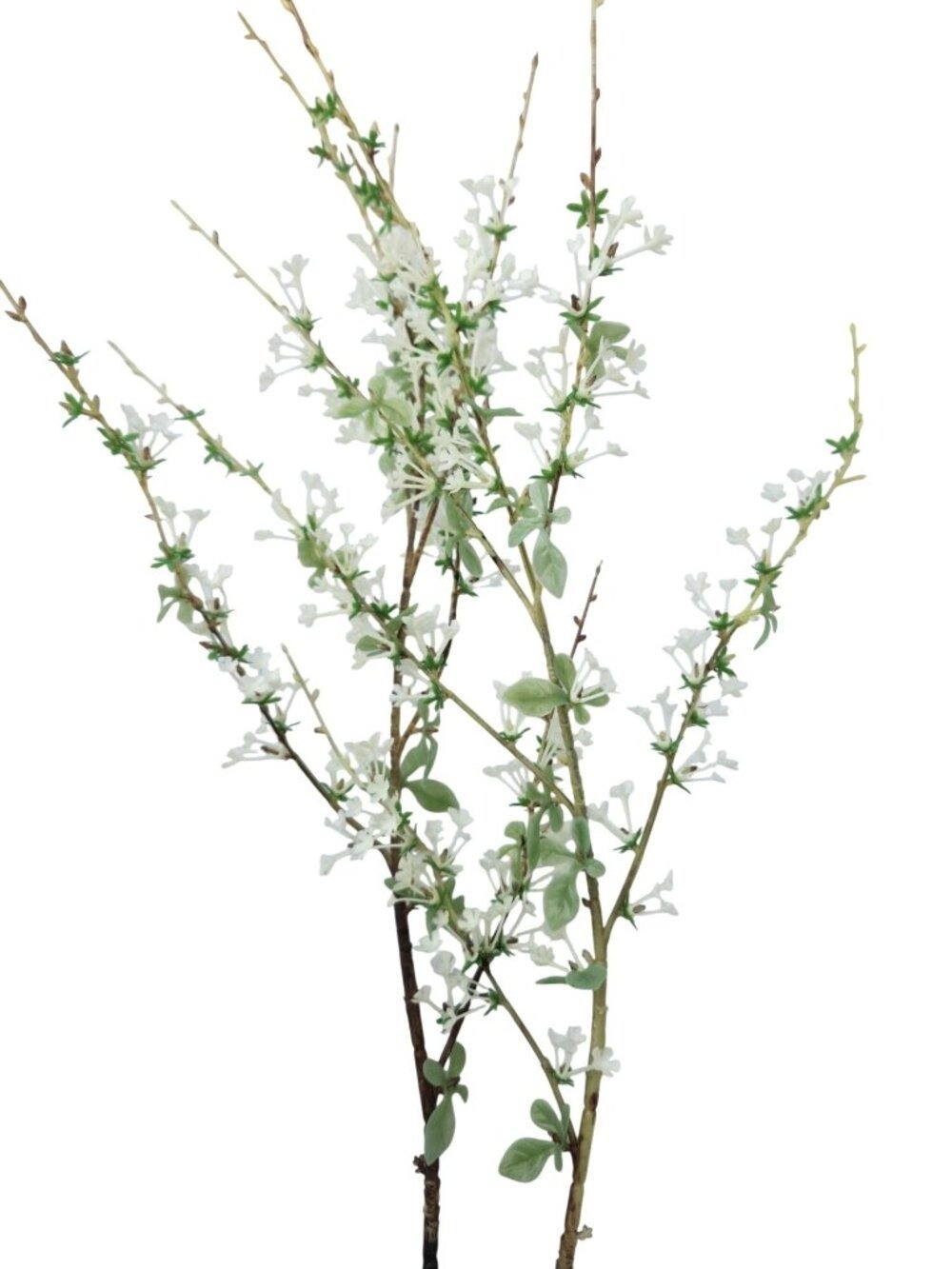 Artificial White Blossom Branch Stems Faux Spiraea Flower Filler Wedding Decor